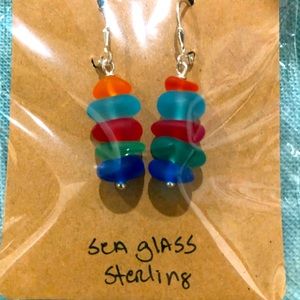 Sea glass earrings